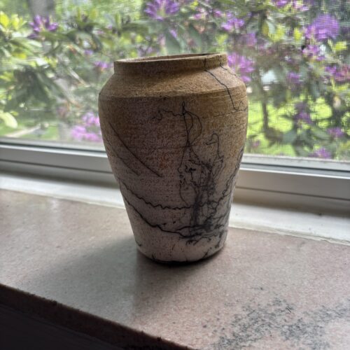 Horsehair Raku Vase