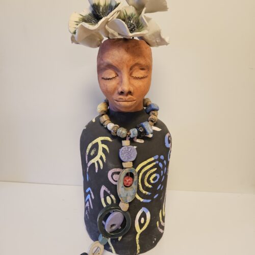 Ceramic flower vase