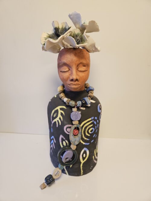 Ceramic flower vase